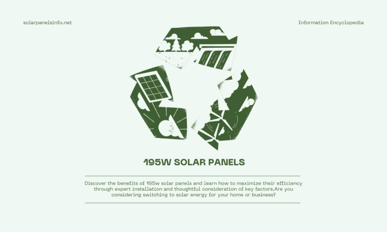 195w solar panels