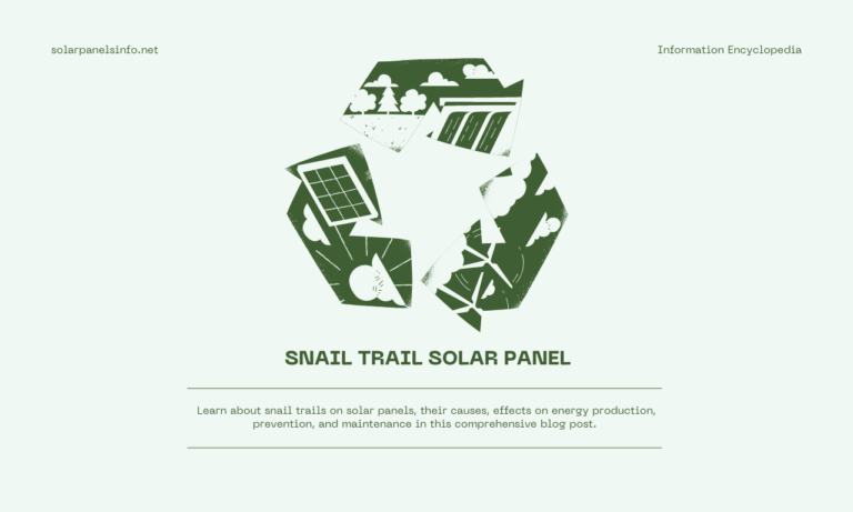 snail trail solar panel