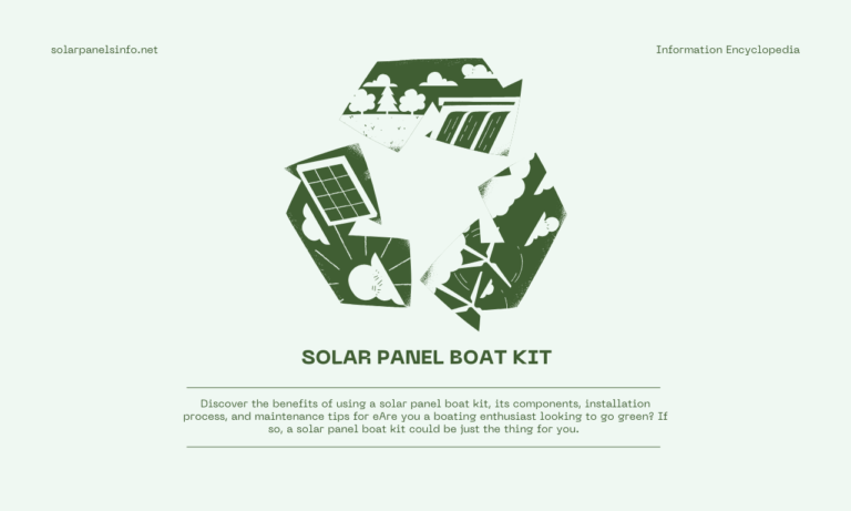 solar panel boat kit