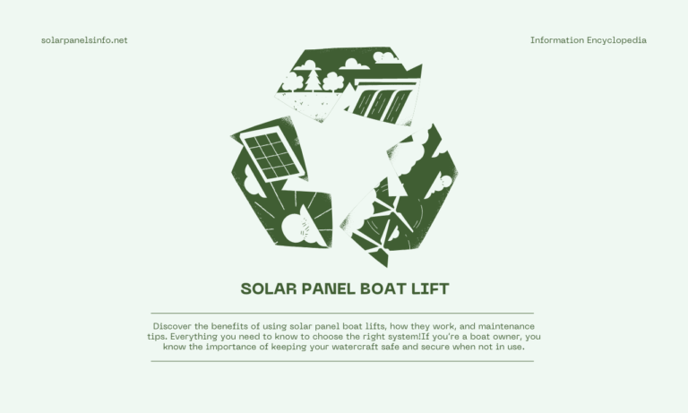 solar panel boat lift