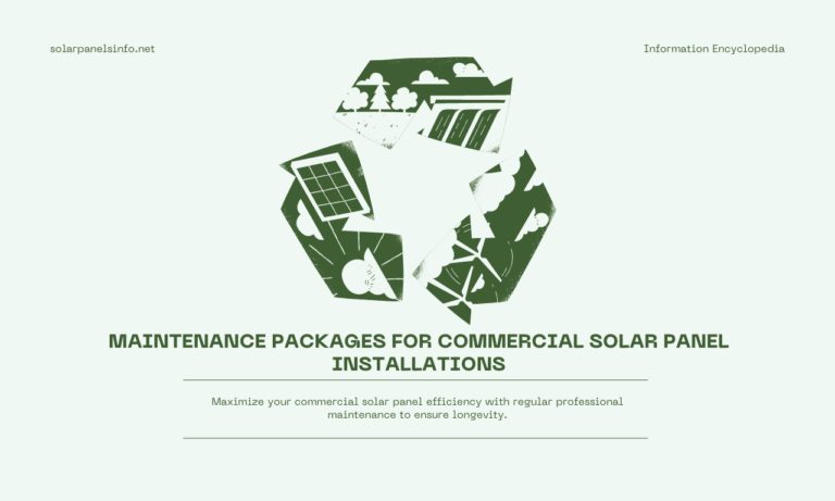 maintenance packages for commercial solar panel installations