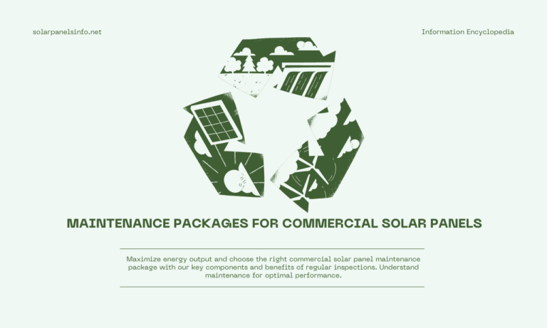 maintenance packages for commercial solar panels