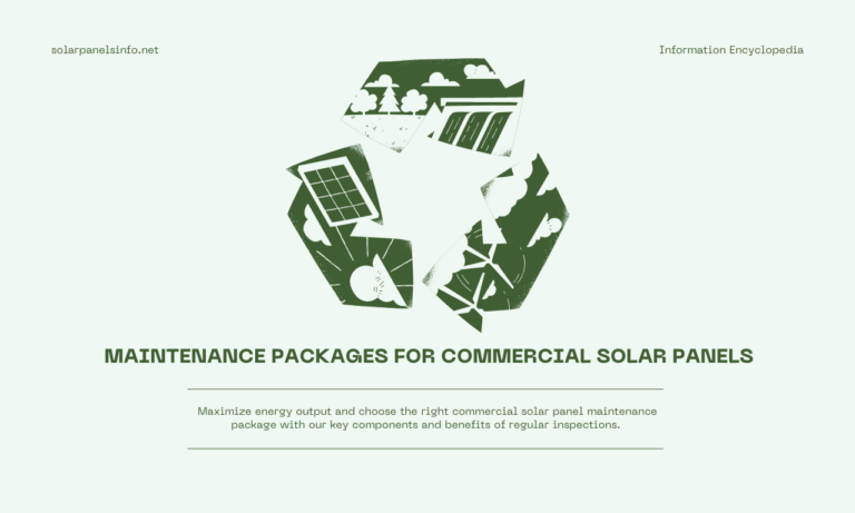 maintenance packages for commercial solar panels