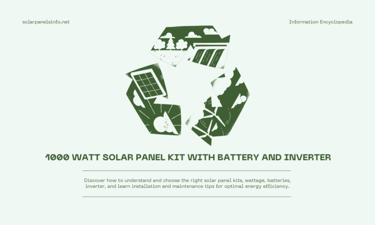 1000 watt solar panel kit with battery and inverter