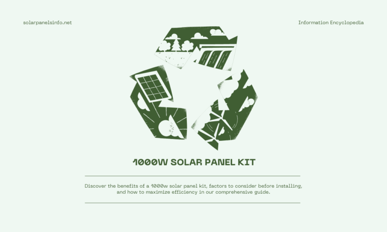 1000w solar panel kit