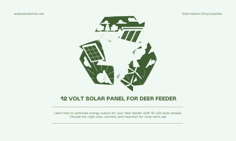 12 volt solar panel for deer feeder